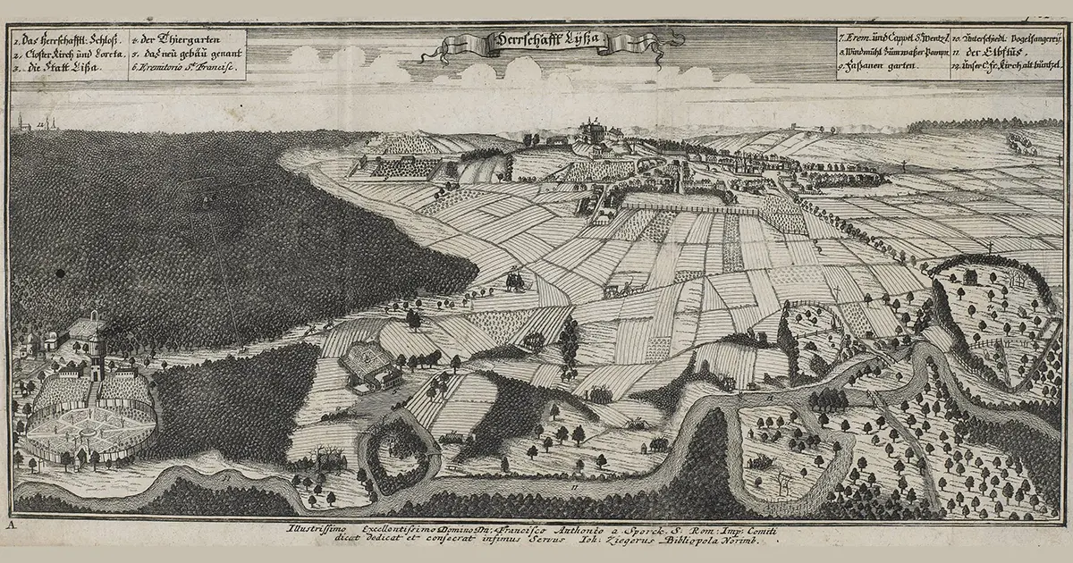 Veduta Herrschaft Ließa (Vogt, 1712)