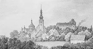 Obr: Panorama kostelů a církevních památek