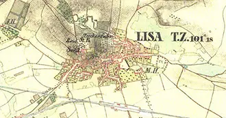 Obr: Historické mapy<br>Lysá nad Labem<br>a okolí